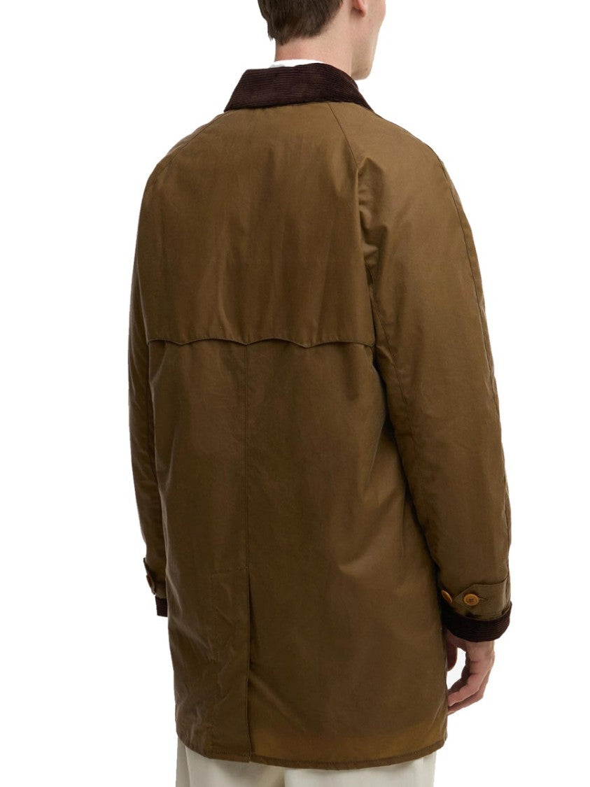 Baracuta X Barbour Mid-Length Cotton Corduroy Trench Coat