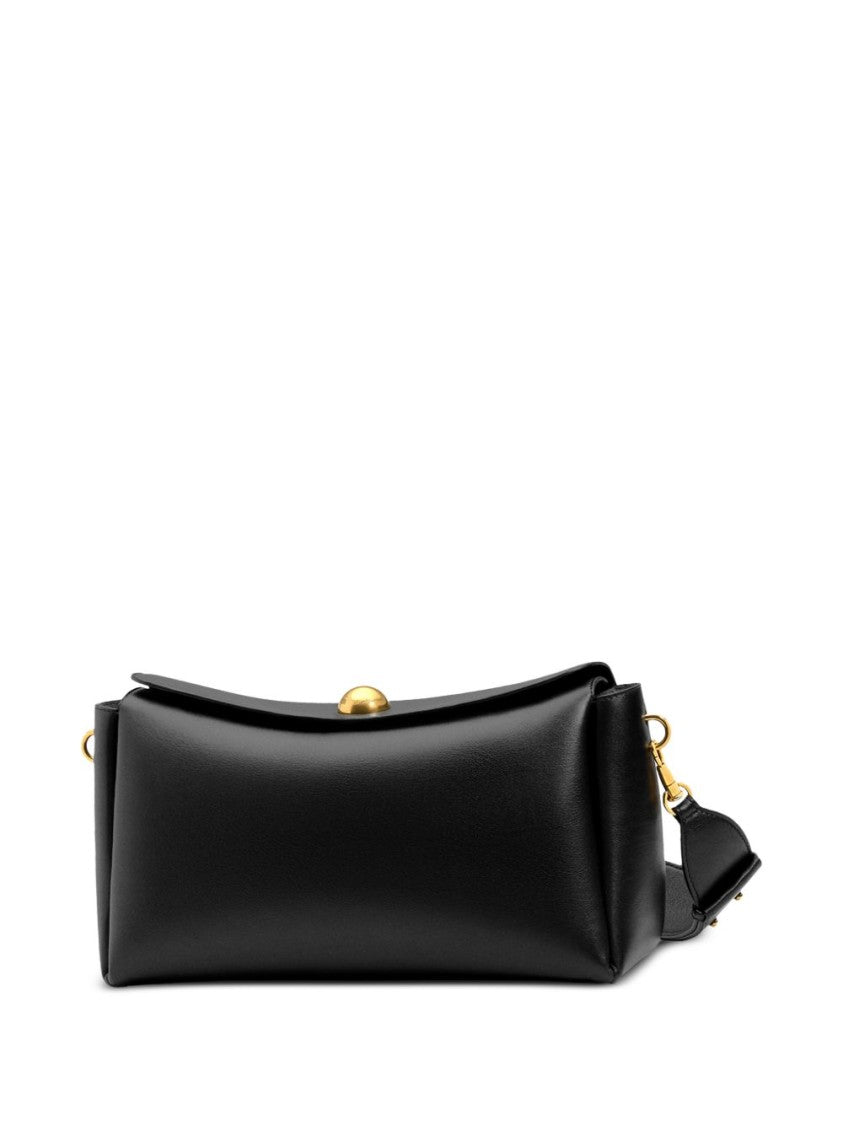 Ami Paris Structured Shoulder Bag - Black