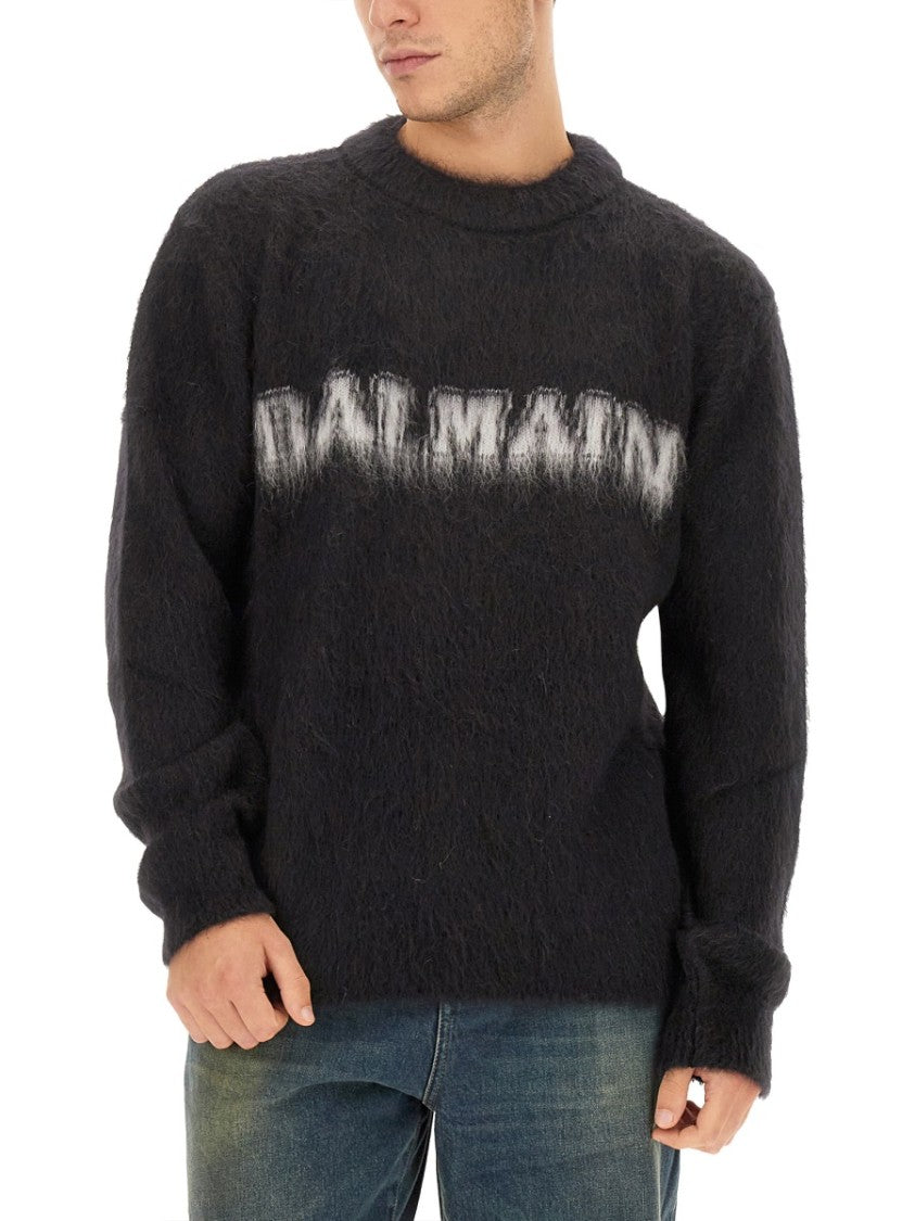 Balmain Retro Logo Pullover