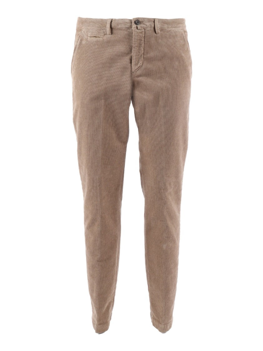 Briglia Slim Fit Casual Pants With Tapered Leg