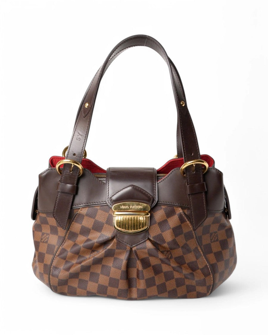 Louis Vuitton Sistina Mm In Damier Ebene