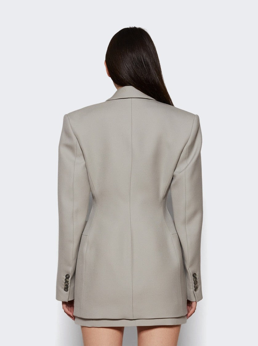 Wardrobe.Nyc Double Breasted Contour Blazer Cement
