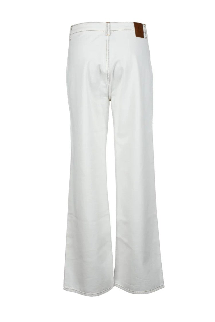 L Autre Chose Brown Cotton Women Jeans