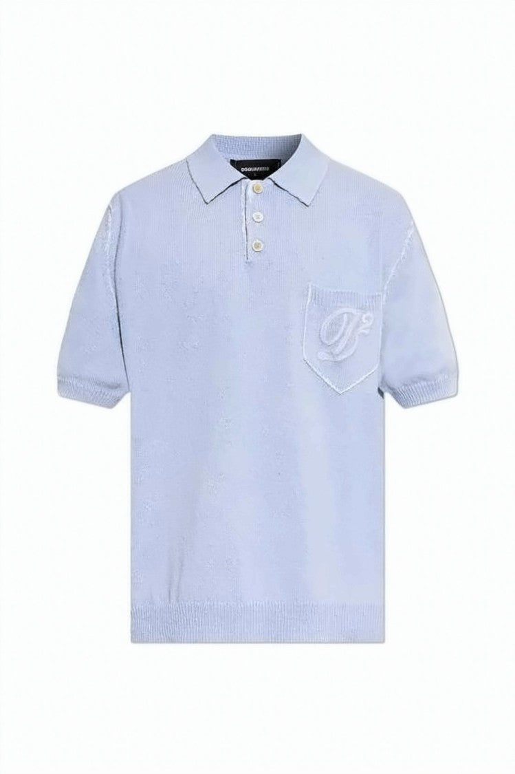 Dsquared2 Short-Sleeved Polo Shirt With Classic Collar And Embroidered Pocket