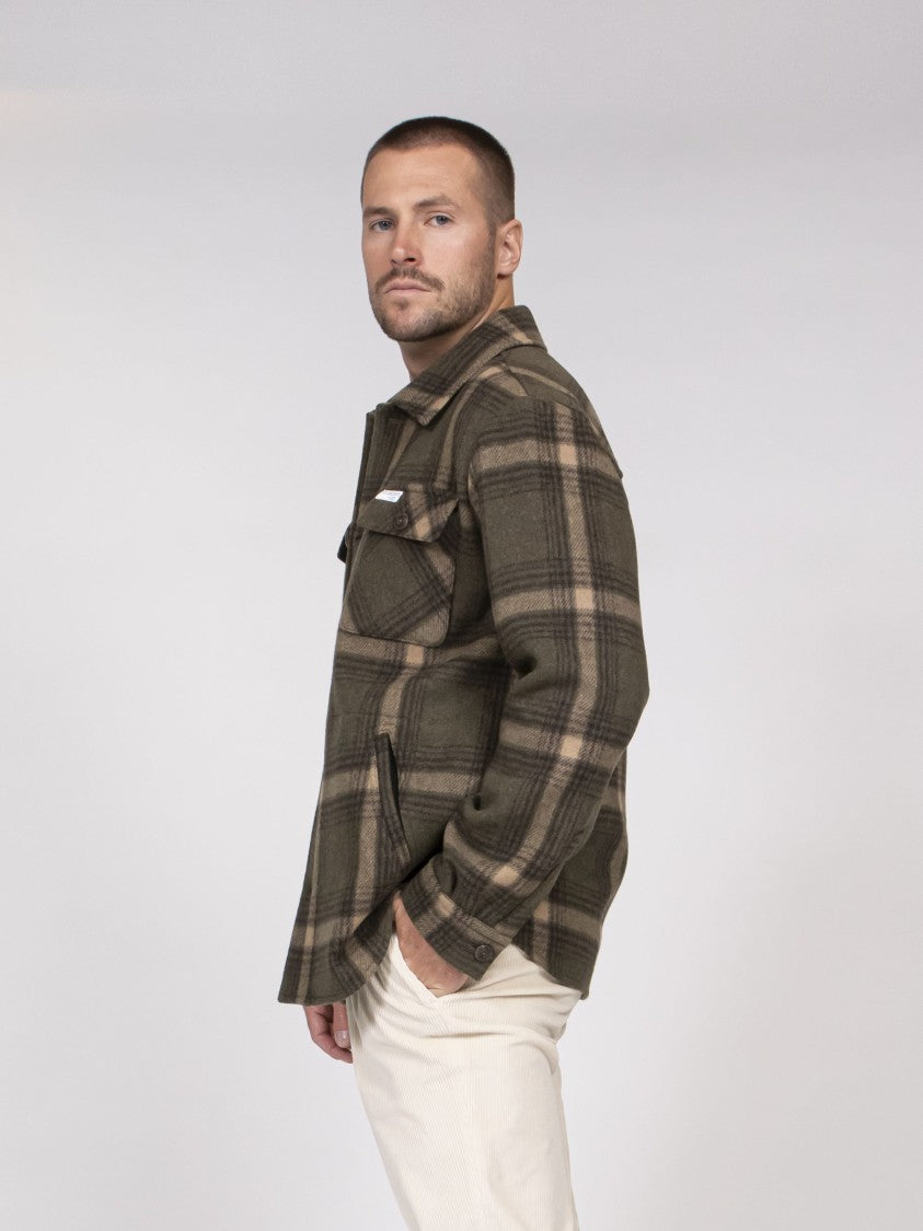 Fay Archive Plaid Flap-Pockets Casual Overshirt