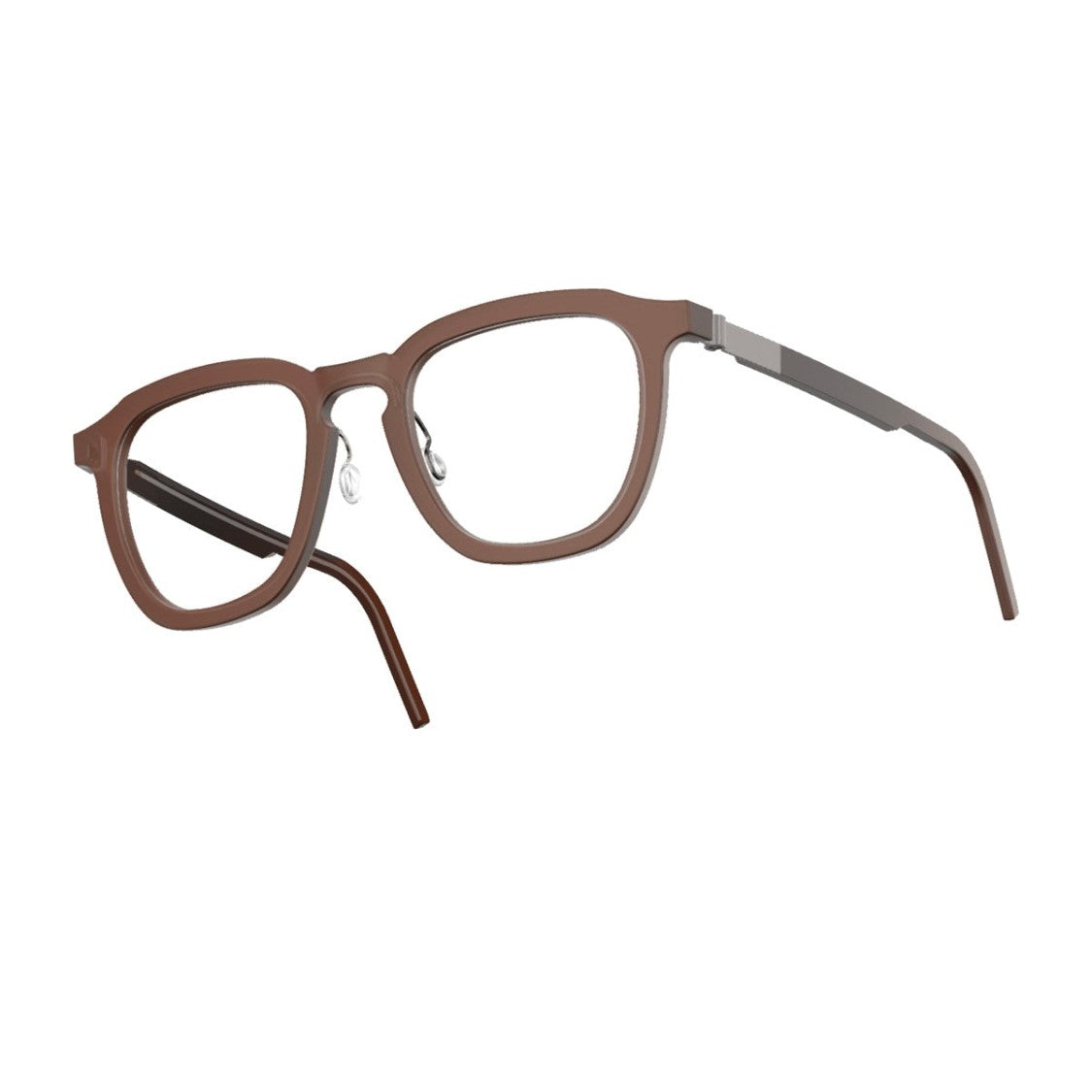 Lindberg Brown Acetanium Acetate Geometric Sunglasses