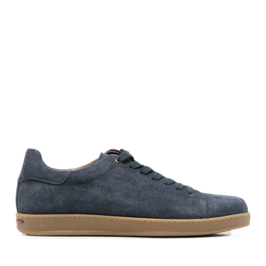 Alberto Gozzi Blue Comfort Lining Lace-Up Suede Sneakers