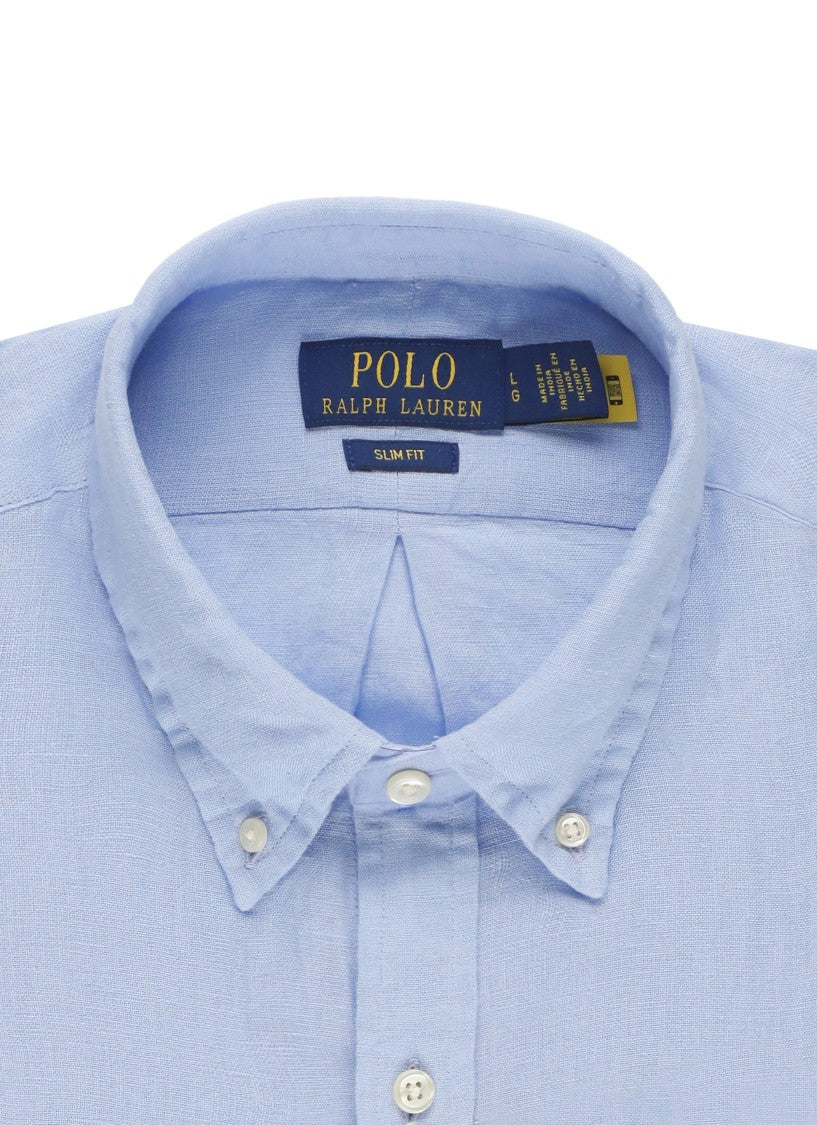 Polo Ralph Lauren Light Blue Pony Linen Shirt