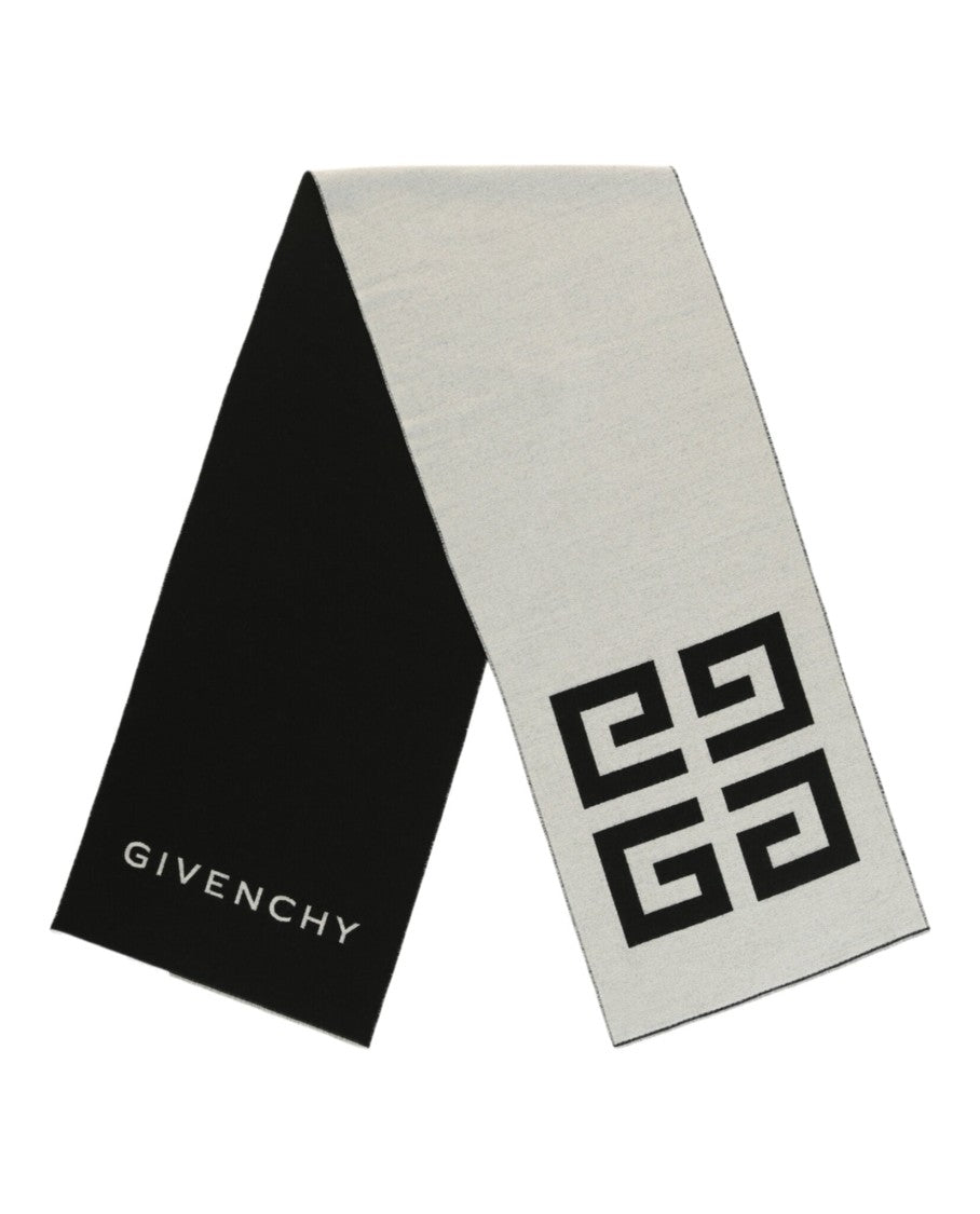 Givenchy Reversible Logo Wool Scarf