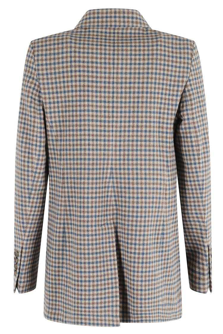 Circolo 1901 Check Pattern Double-Breasted Jacket