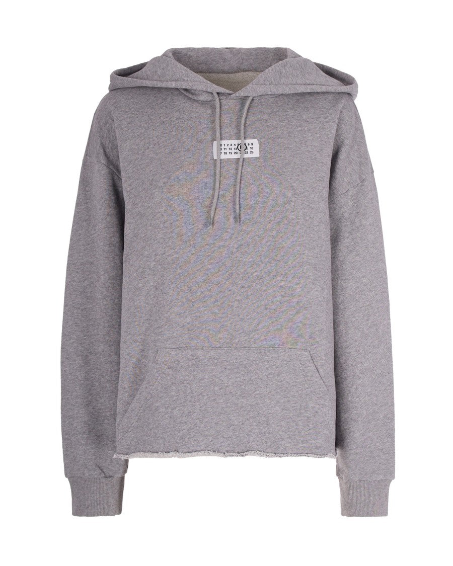Mm6 By Maison Margiela Grey Sweatshirt With Logo