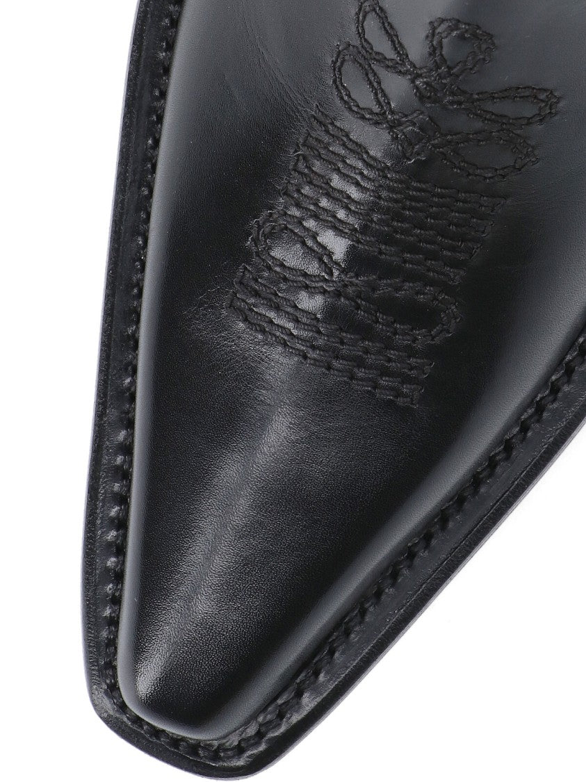 Dsquared2 Classic Black Boots With Smooth Finish