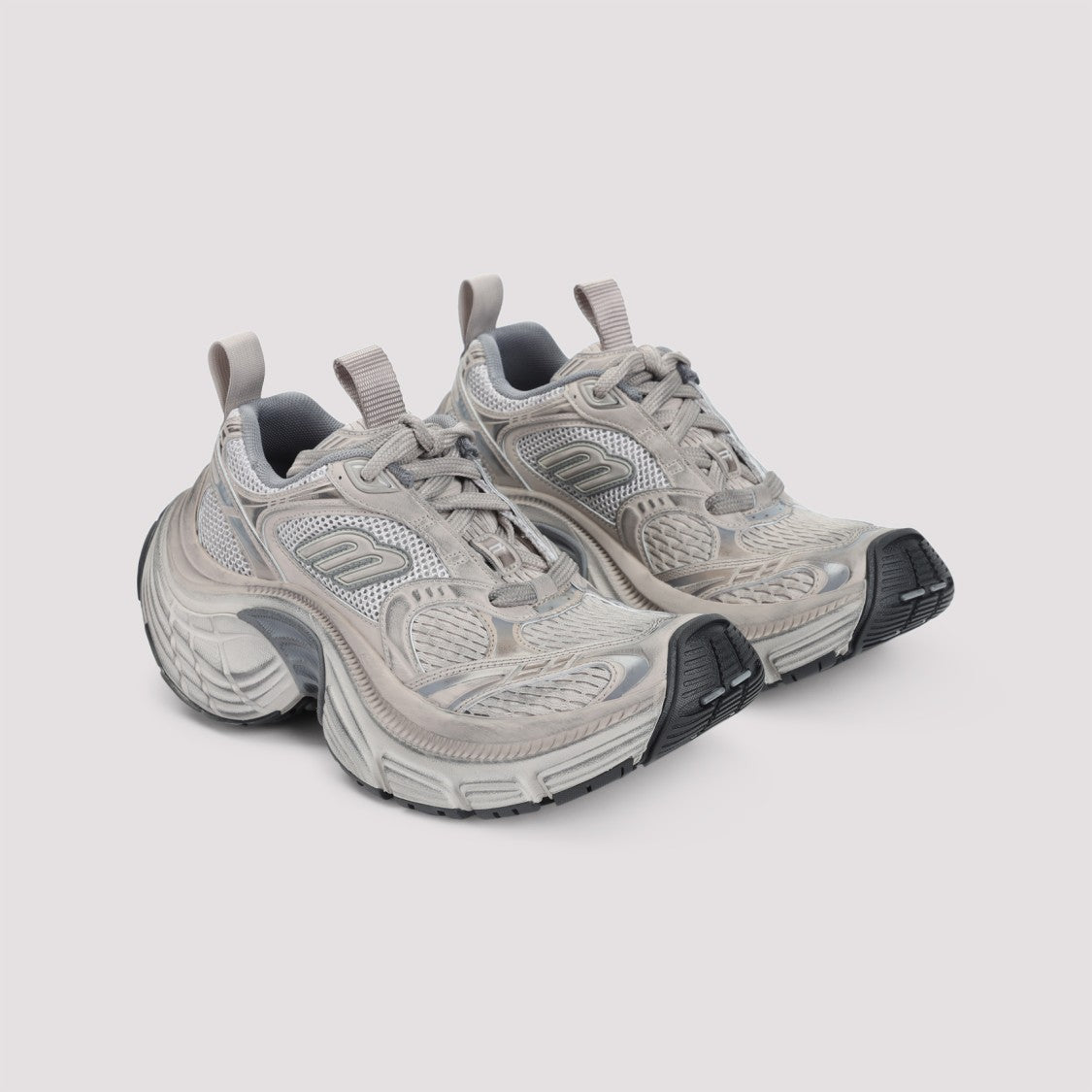 Balenciaga 6Xl Taupe Mix Grey And Black Polyurethane Sneakers