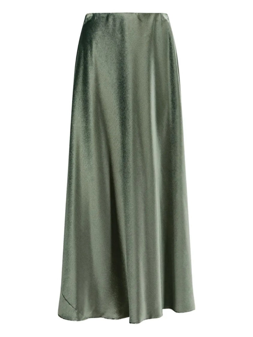 Alberta Ferretti Flowing Silhouette Skirt With Soft Drape