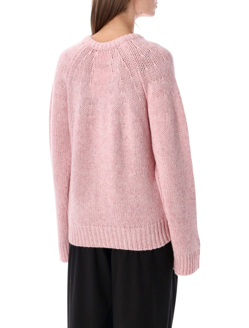 Lisa Yang Aloia V-Neck Chunky Ribbed Knit Sweater