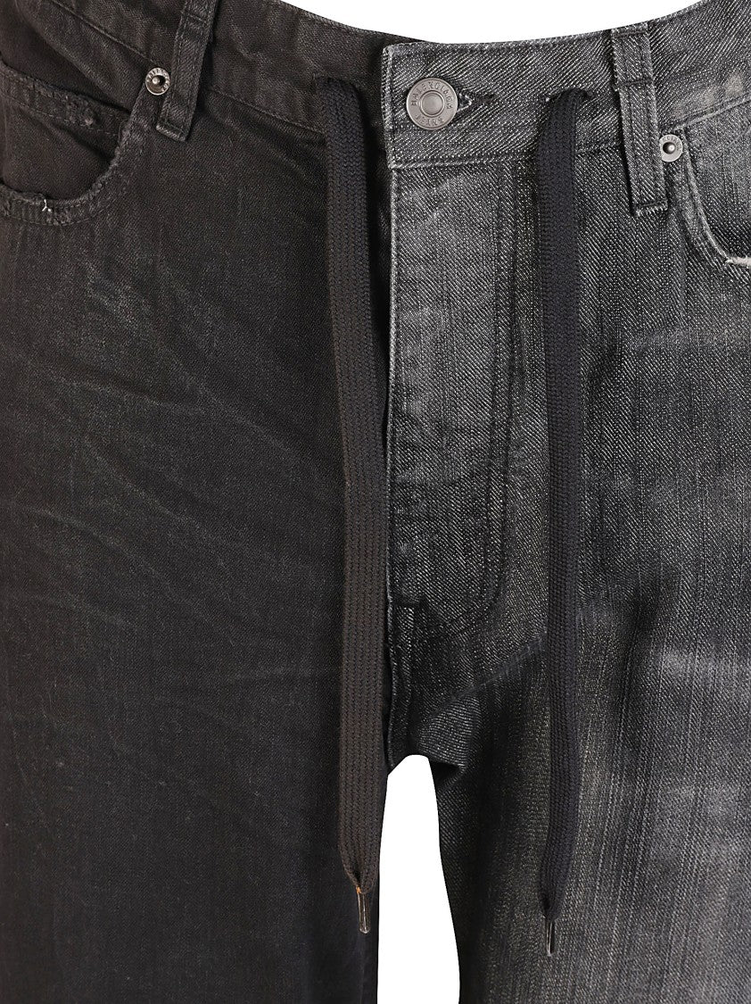 Balenciaga Split Color Denim Jeans