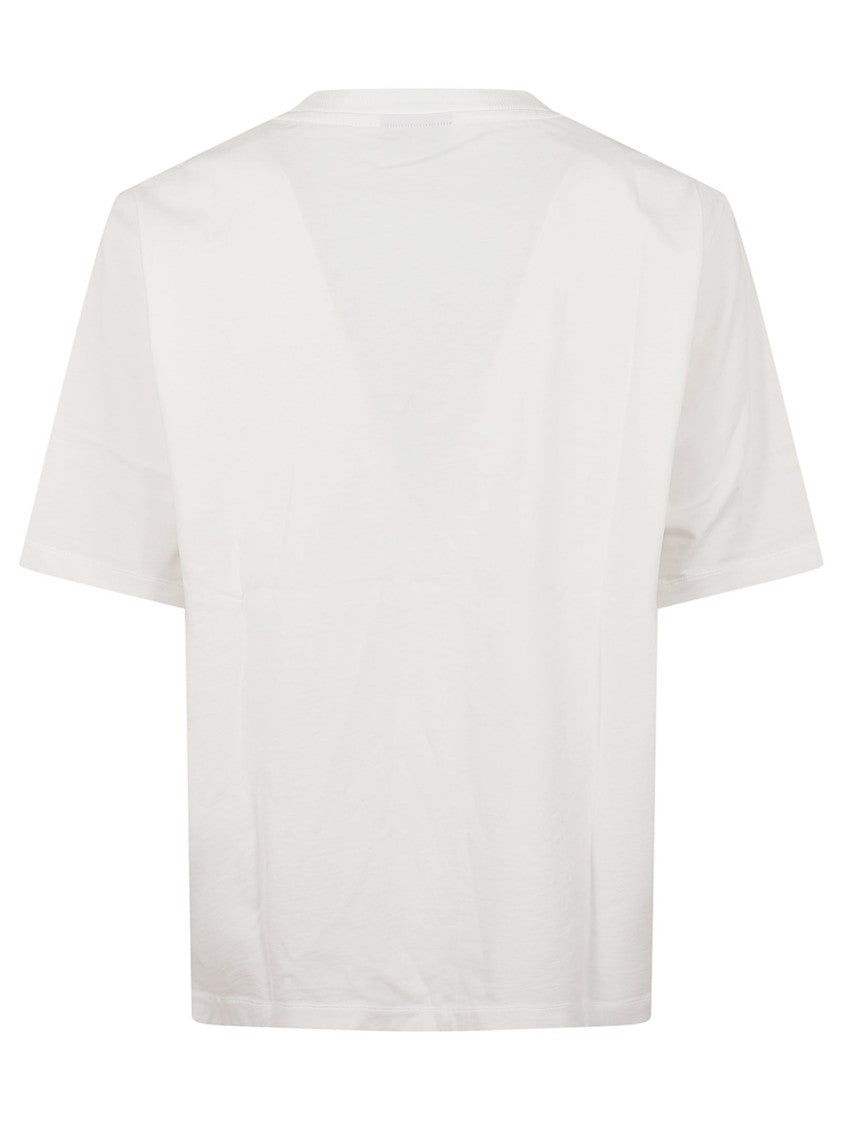 Dsquared2 White Loose Cotton Printed T-Shirt