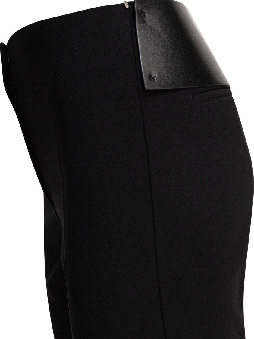 Max Mara Tailored Trousers With Unique Waistband Detail