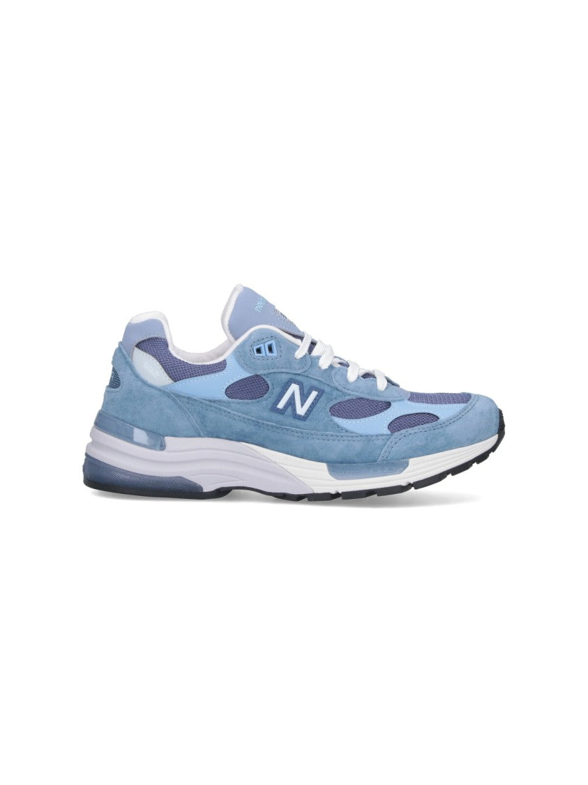 New Balance Suede Sneakers With Rounded Toe
