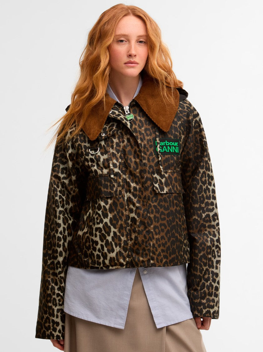 Barbour X Ganni Barbour X Know Pri Hood Wax Anorak