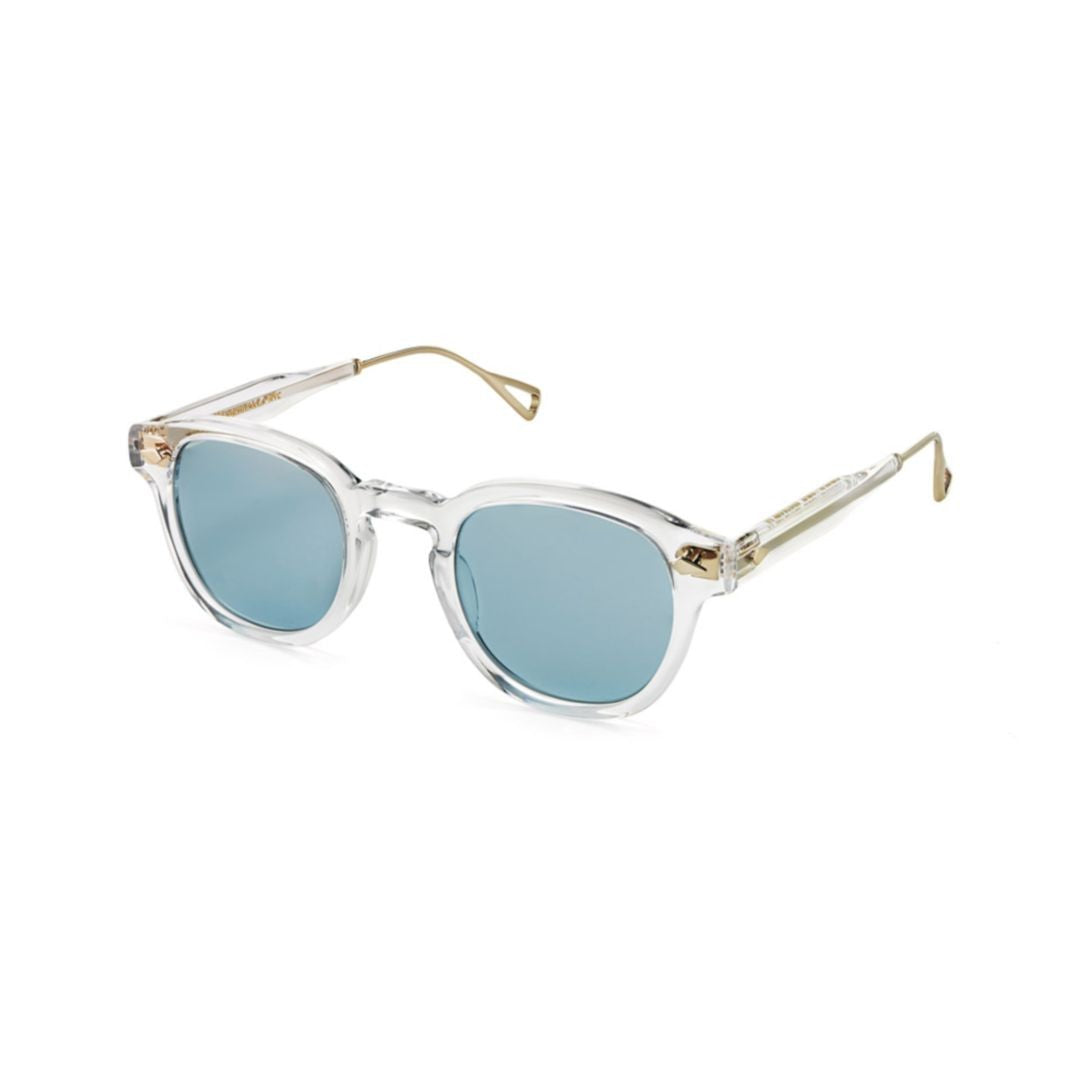 Moscot Or-Lmtt-S Lemtosh-Tt Sun Translucent Acetate Sunglasses With Gold-Toned Tips