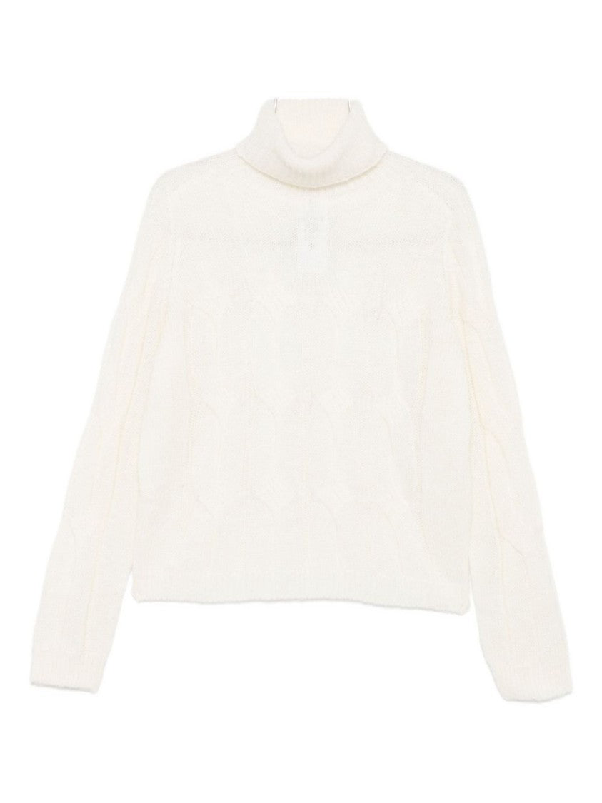 Liu Jo Cable-Knit Sweater With High Turtleneck