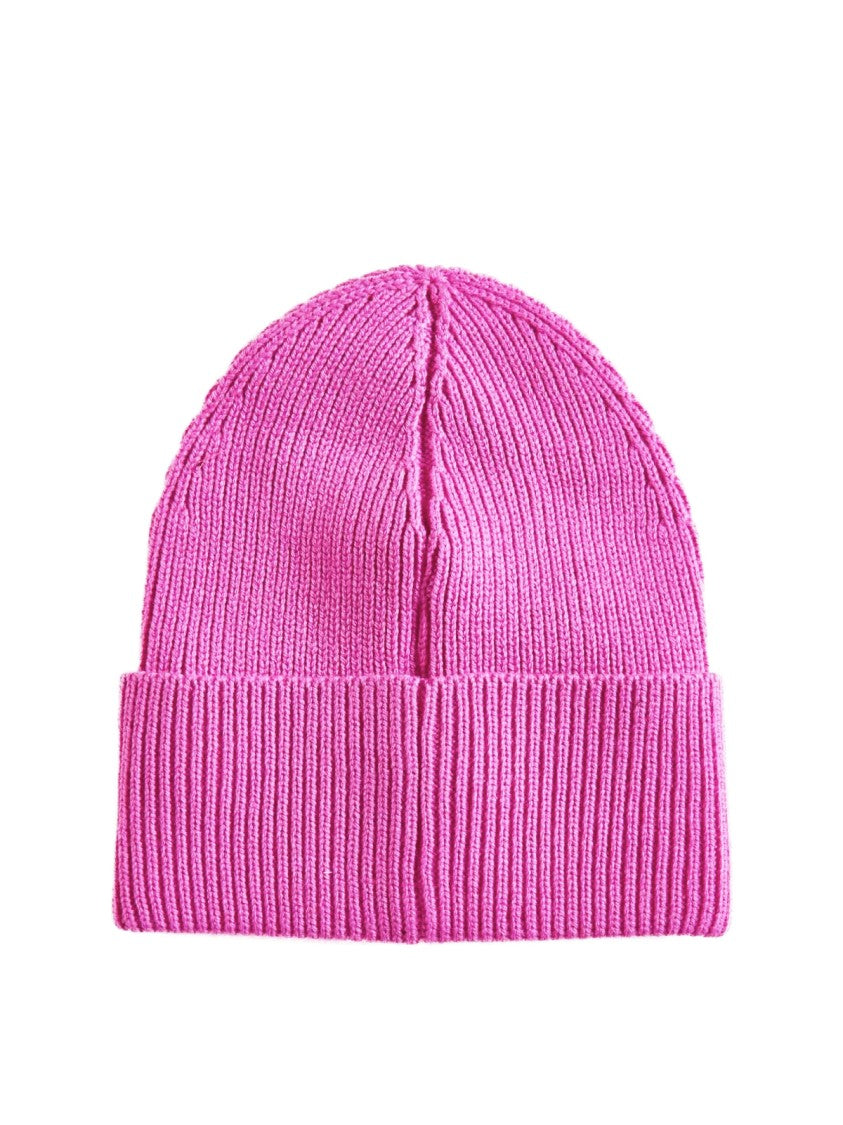 Palm Angels Classic Logo Ribbed Beanie