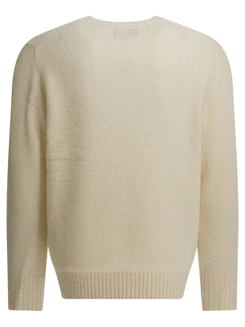 Beams Plus Cashmere-Silk Blend Knitwear With Classic Crew Neckline