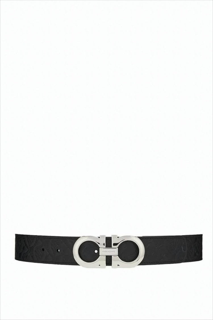 Salvatore Ferragamo Embossed Calf Leather Belt