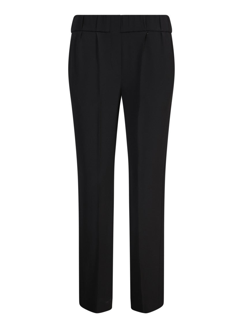 Brunello Cucinelli Black Slim Cropped Trousers