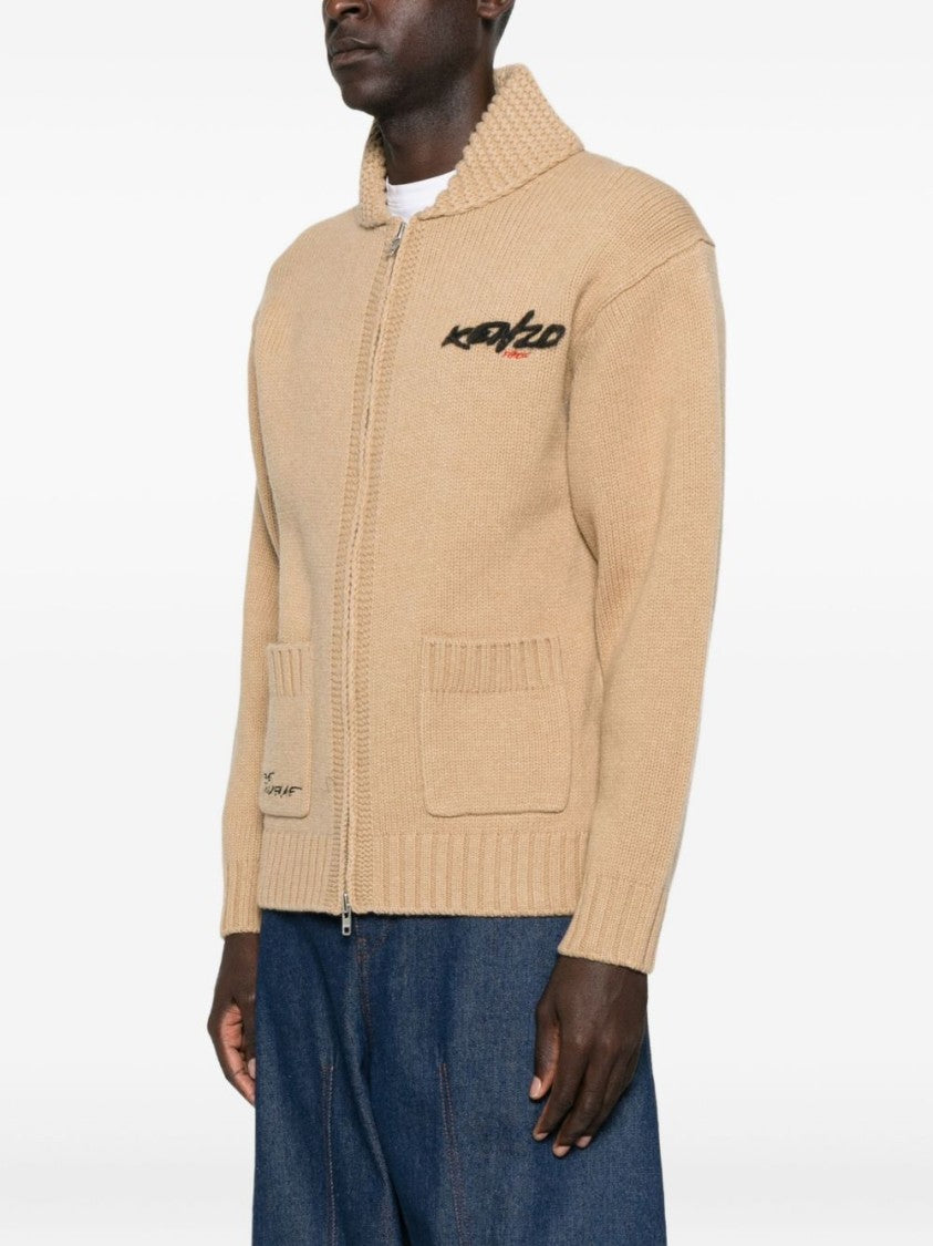 Kenzo Wool Zipped Cardigan