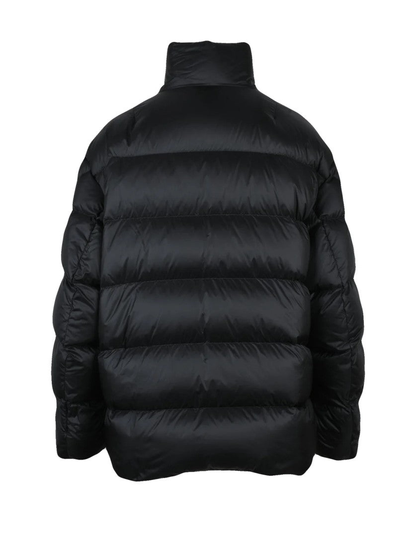 Moncler X E.Enninful Black Cropped Quilted Polyester Down Jacket