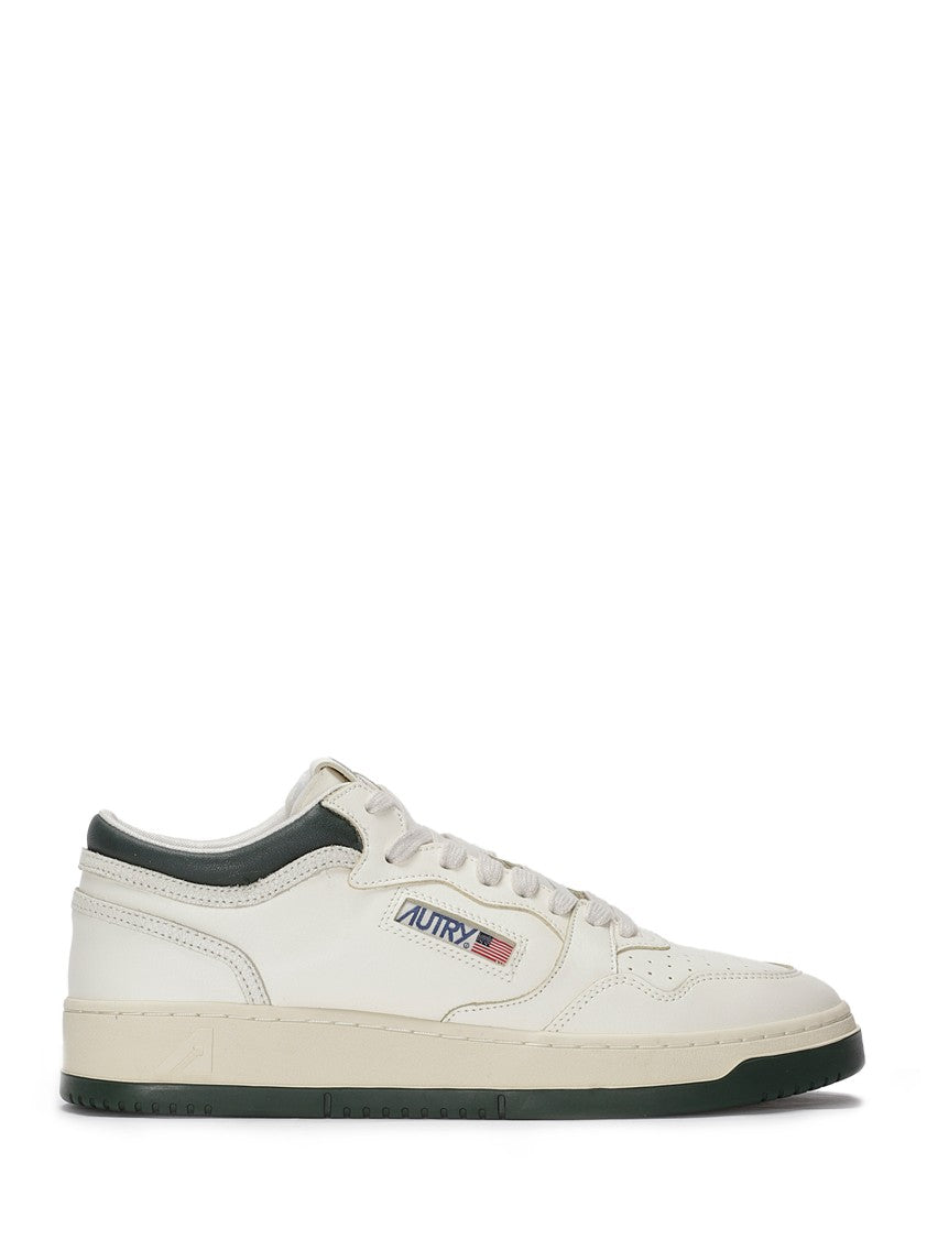 Autry Leather Sneakers With Perforated Toe
