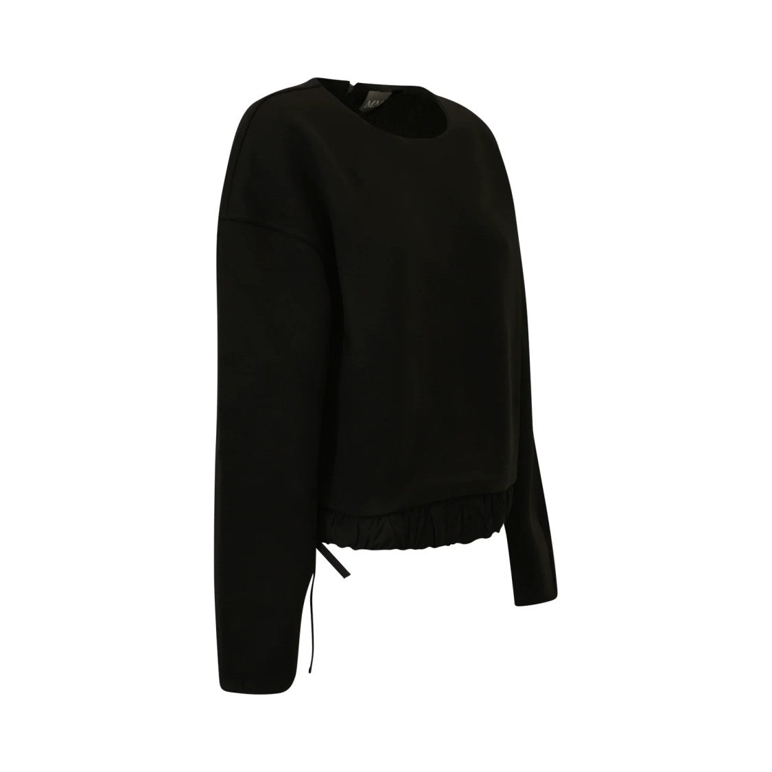 Max Mara Versatile Black Jumcos Sweatshirt With Adjustable Hem