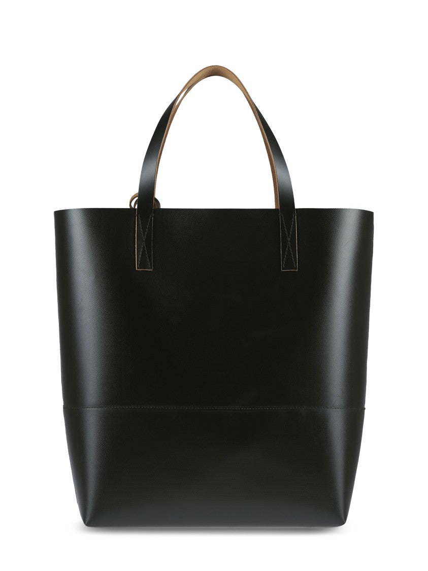 Marni Structured Tote Bag In Smooth Ovine Leather