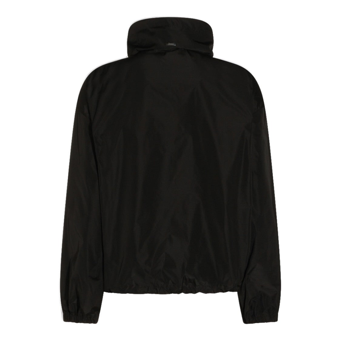 Herno Black Jacket With High Collar