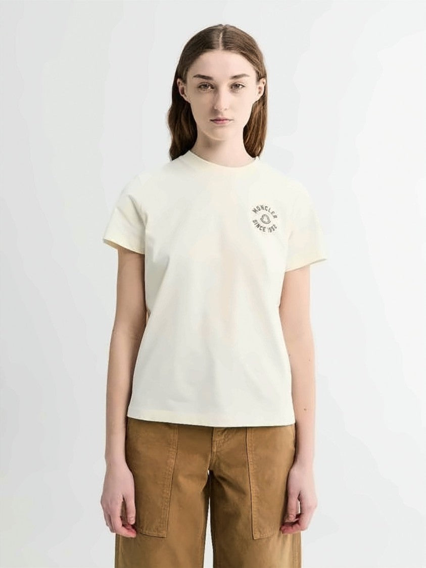 Moncler Short-Sleeved Cotton T-Shirt With Graphic Design