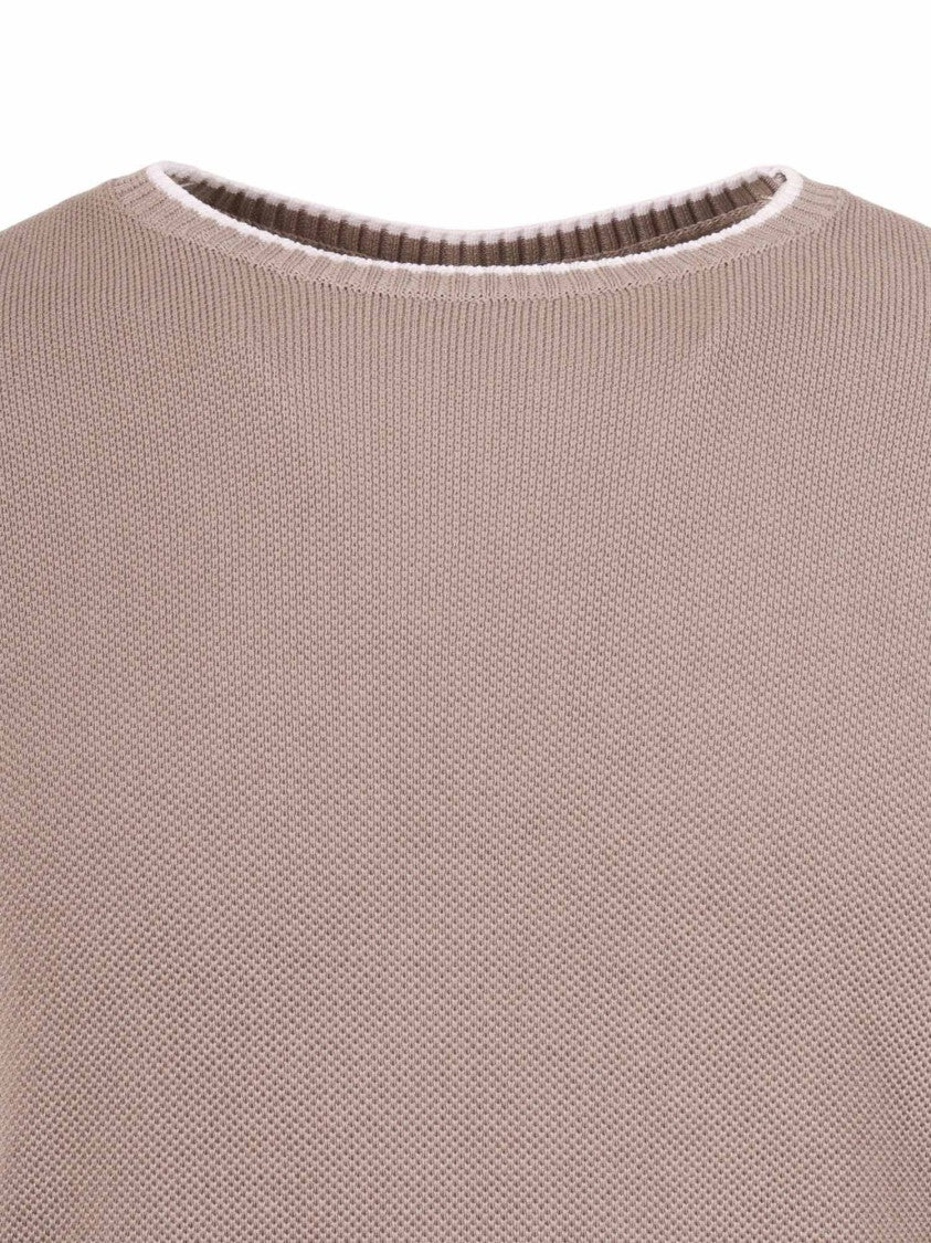 Fedeli Classic Crew Neck Long Sweater