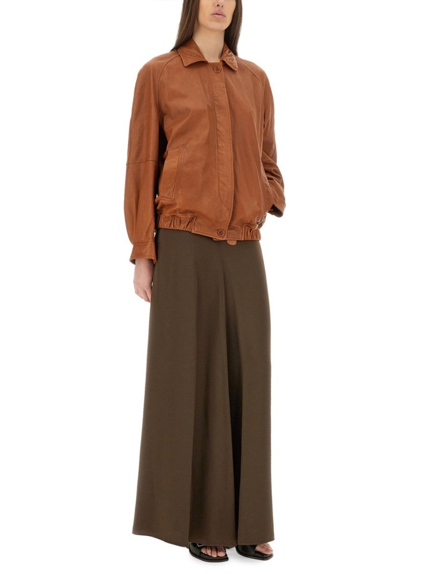 Salvatore Santoro Relaxed-Fit Brown Leather Jacket