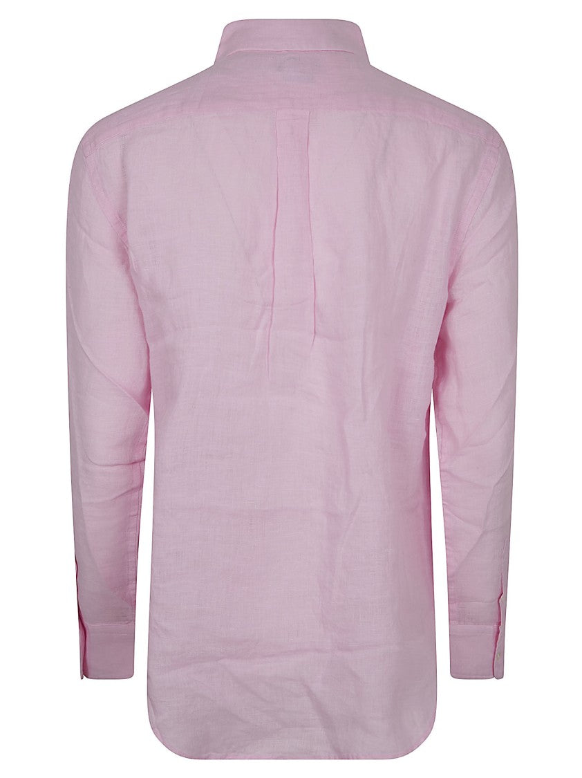 Polo Ralph Lauren Button-Down Linen Shirt With Subtle Logo Detail