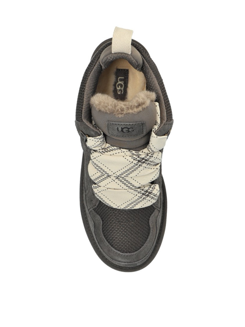 Ugg Dense Smoke Lowmel Breathable Mesh Suede Sneakers