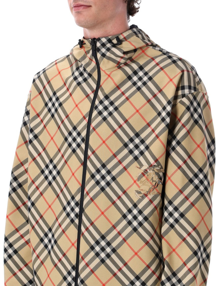 Burberry London Reversible Check Hooded Jacket