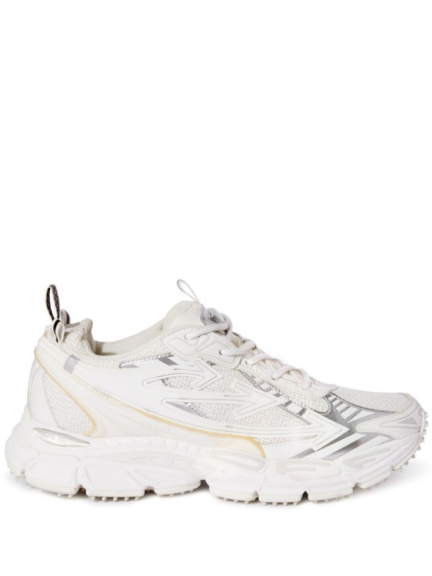 Off-White Pristine White Off-White Sneakers With Textured Upper
