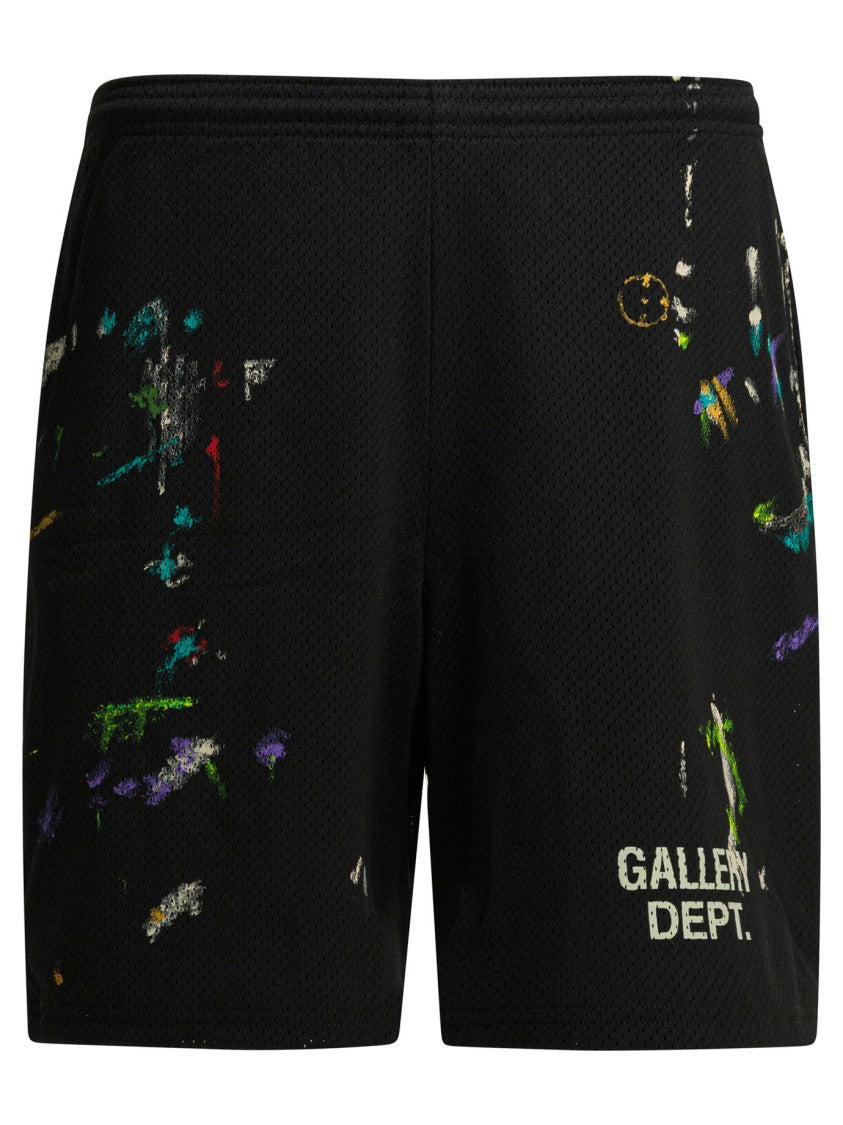 Gallery Dept. Bermuda Shorts With Artistic Paint Splatter
