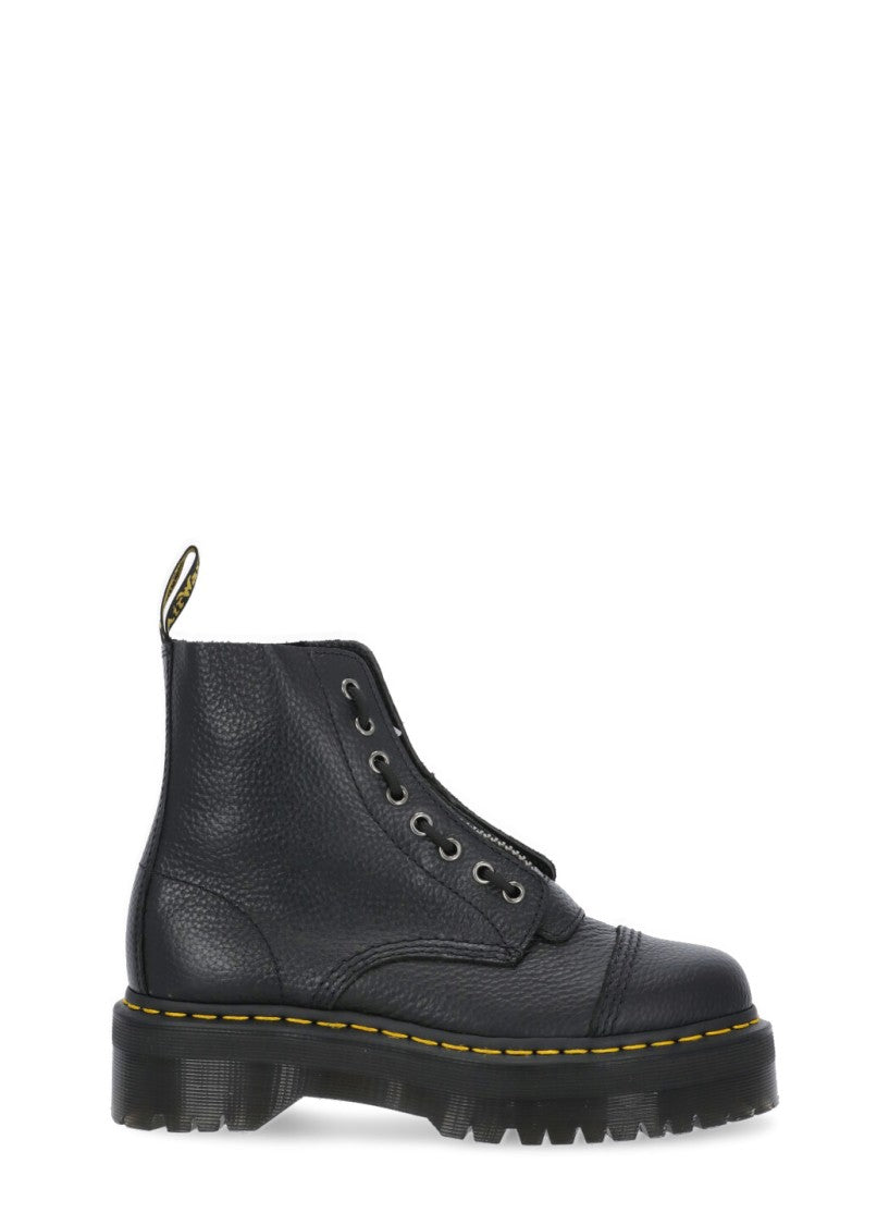 Dr. Martens Pebbled Leather Sinclair Boots With Zip