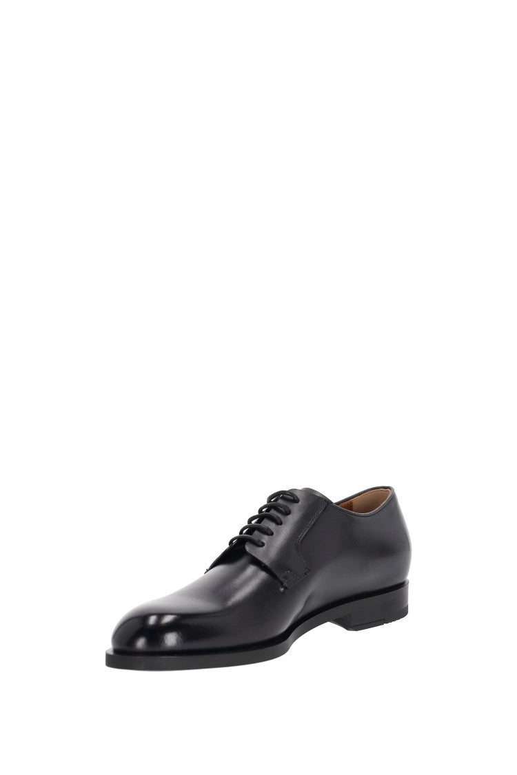 Zegna Calf Leather Derby Shoes