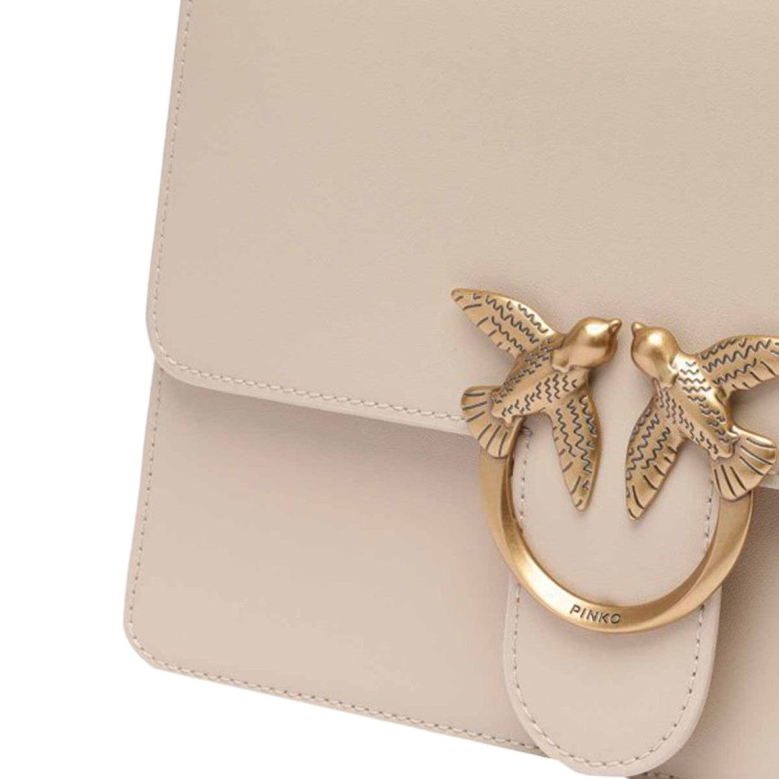 Pinko Structured Leather Handbag