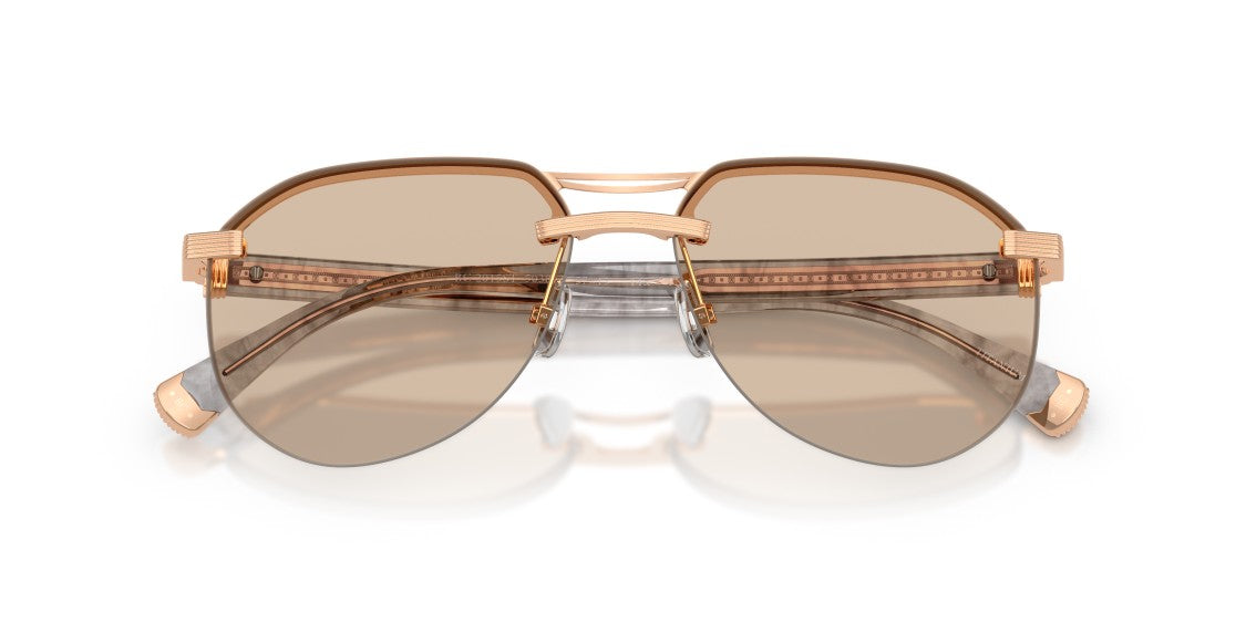 Brunello Cucinelli 0Bc2015st Titanium Aviator Sunglasses