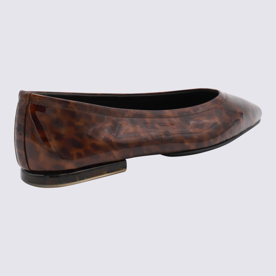 Loro Piana Pointed Toe Flats With Tortoiseshell Pattern