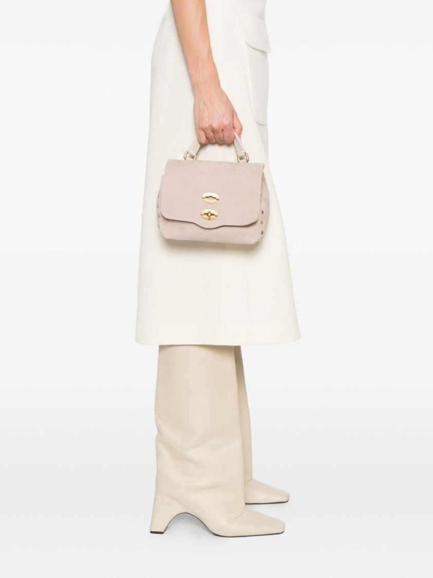 Zanellato Structured Calfskin Handbag With Gold-Tone Accents